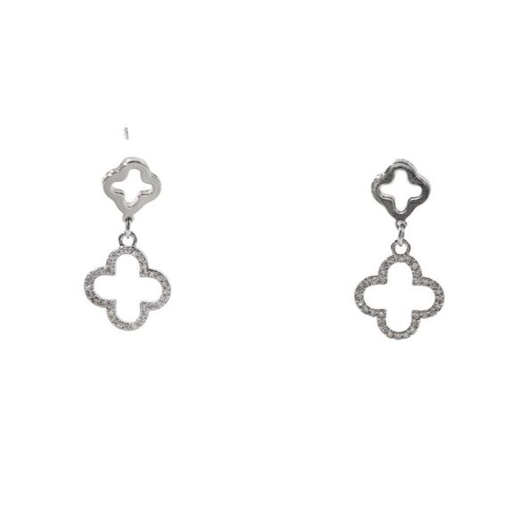 4 Leaf Clover Earrings - Picture 8 of 9